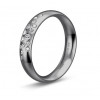 Alliance en tantale et diamant 0,11 carat
