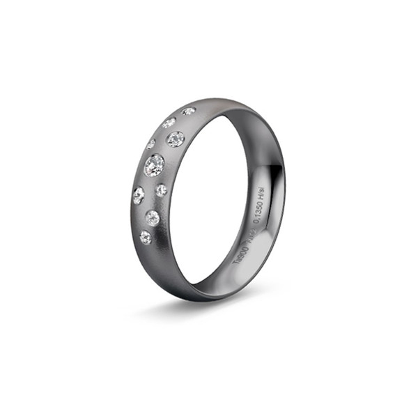Alliance en tantale et diamant 0,13 carat BREUNING