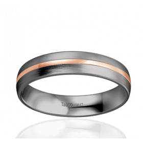 Alliance en tantale et or rose 18 carats BREUNING