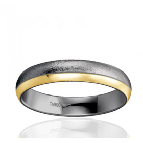 Alliance en tantale et or jaune 18 carats BREUNING