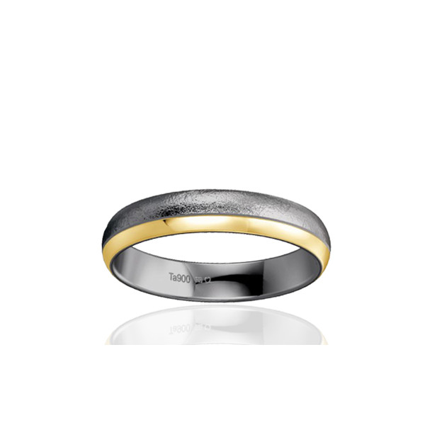 Alliance en tantale et or jaune 18 carats BREUNING