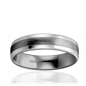 Alliance en tantale et or blanc 18 carats BREUNING