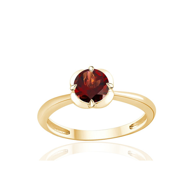 Bague or jaune 9 carats et grenat 0,75 carat Kalista