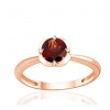 Bague or rose 9 carats et grenat 0,75 carat Kalista