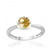 Bague or blanc 9 carats et citrine 0,75 carat Kalista