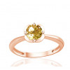 Bague or rose 9 carats et citrine 0,75 carat Kalista