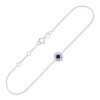 Bracelet or 9 carats, saphir et diamant 0,010 carat Kalista