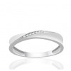Bague or blanc 9 carats et diamants 0,020 carat Kalista