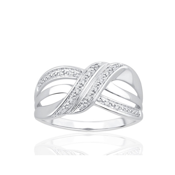 Bague or 9 carats et diamants 0,030 carat Kalista