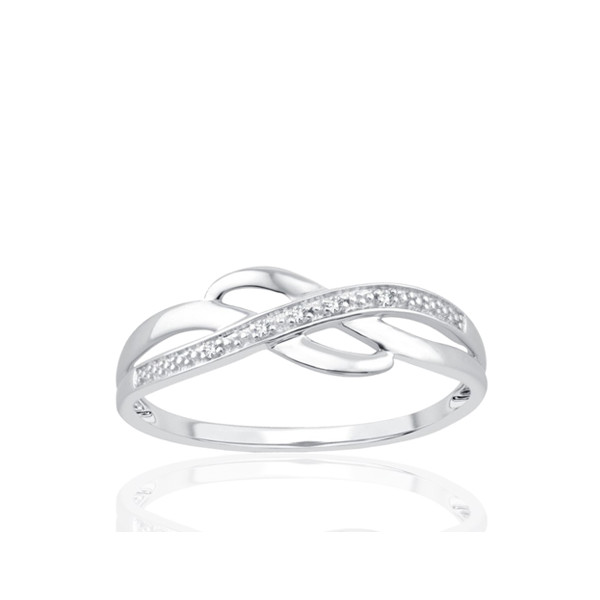 Bague or 9 carats et diamants 0,010 carat Kalista