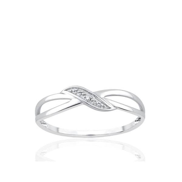 Bague or 9 carats et diamant 0,003 carat Kalista