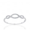 Bague or 9 carats et diamants 0,009 carat Kalista