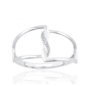 Bague or 9 carats et diamants 0,003 carat Kalista