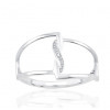Bague or 9 carats et diamants 0,003 carat Kalista