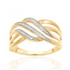 Bague or jaune 9 carats et diamant 0,010 carat Kalista