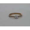 Solitaire diamant 0,27 carat et or jaune 18 carats