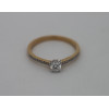 Solitaire diamant 0,27 carat et or jaune 18 carats