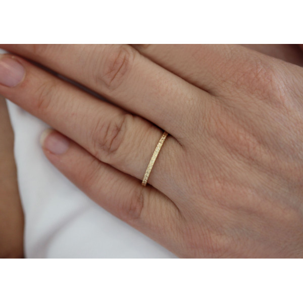 Alliance or jaune 18 carats "Ponce"