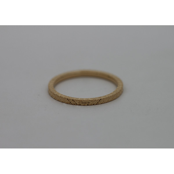 Alliance de mariage or jaune 18 carats "Ponce"