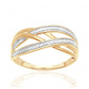 Bague or 9 carats et diamant 0,004 carat Kalista