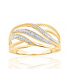 Bague or 9 carats et diamant 0,010 carat Kalista