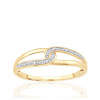 Bague or 9 carats et diamants 0,020 carat Kalista