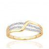 Bague or jaune 9 carats et diamants 0,020 carat Kalista
