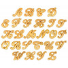 Lettres pour chevalière en or 18 carats personnalisable