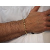 Bracelet or jaune 18 carats pour homme