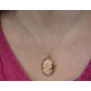 Pendentif broche camée en or jaune 18 carats