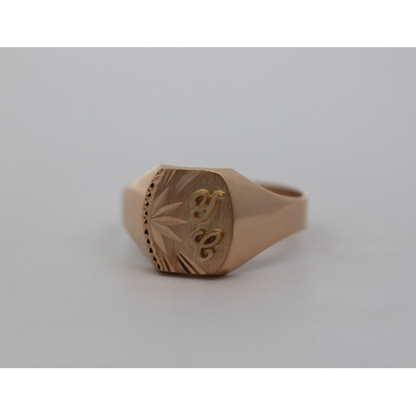 Chevalière en or 18 carats personnalisable