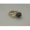 Bague or 18 carats et perle de Tahiti
