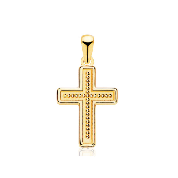 Pendentif croix en or jaune 18 carats