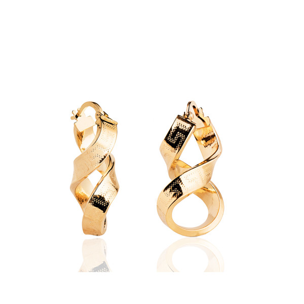 Boucles d'oreilles or jaune 18 carats