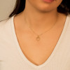 Pendentif or jaune 18 carats et zirconium "cœur"