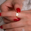 Chevalière or jaune 18 carats et zirconium