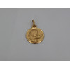 Médaille "l'ange à la colombe" en or jaune 18 carats