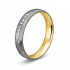 Alliance en tantale, or jaune 18 carats et diamant 0,090 carat