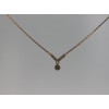 Collier or jaune 18 carats et diamant 0,14 carat