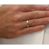 Alliance Viggo Sorensen en palladium et diamant noir 0,10 carat