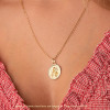 Chaine or jaune 18 carats 50 cm maille cheval