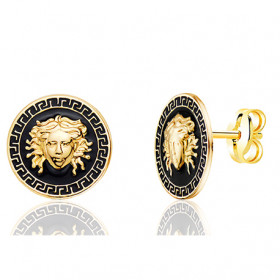 Boucle d'oreille or jaune 18 carats "Méduse"