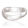 Alliance Breuning argent "Bastian" pour hommes