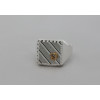 Chevalière en argent carrée 14 x 14 mm personnalisable