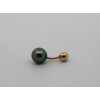 Piercing nombril or 18 carats et perle de Tahiti 8 mm