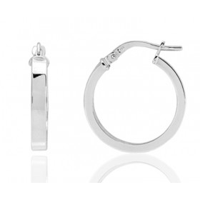 Boucle d'oreille or 18 carats créole 19 mm pour homme