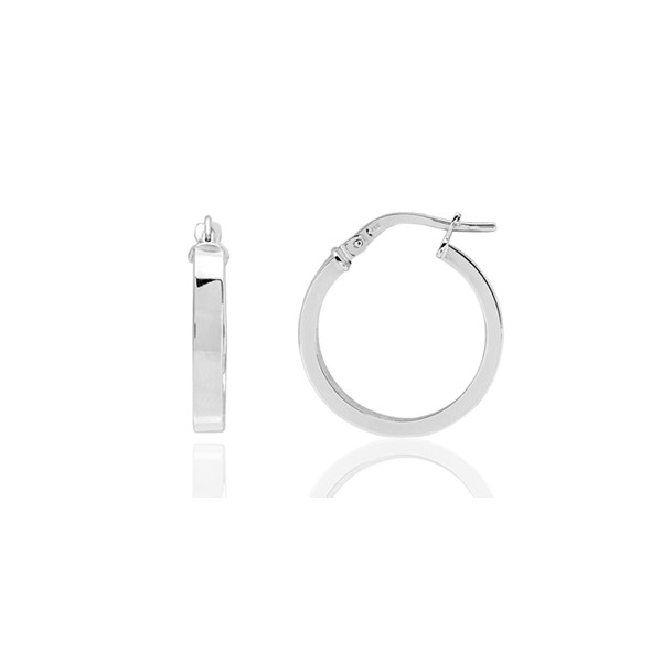 Boucle d'oreille or 18 carats créole 19 mm pour homme