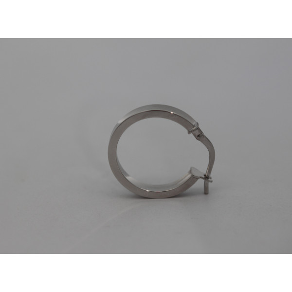 Boucle d'oreille or 750/1000 créole 19 mm pour homme