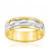 Alliance deux ors 18 carats pour hommes