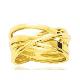 Bague or jaune 18 carats - 10 mm